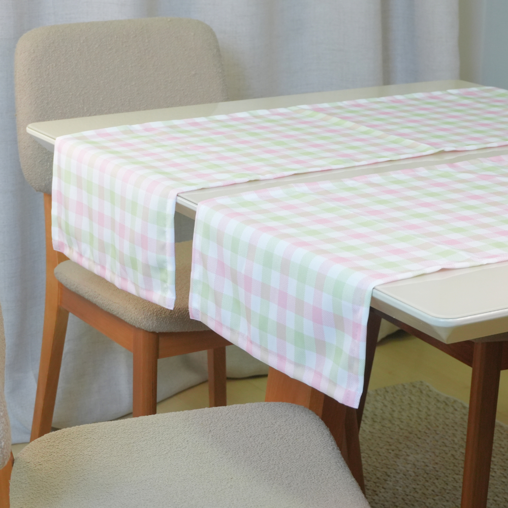 Caminho Trilho de Mesa Páscoa 130x40cm Estampada Digital Tecido Microfibra Estampa 2 Branco