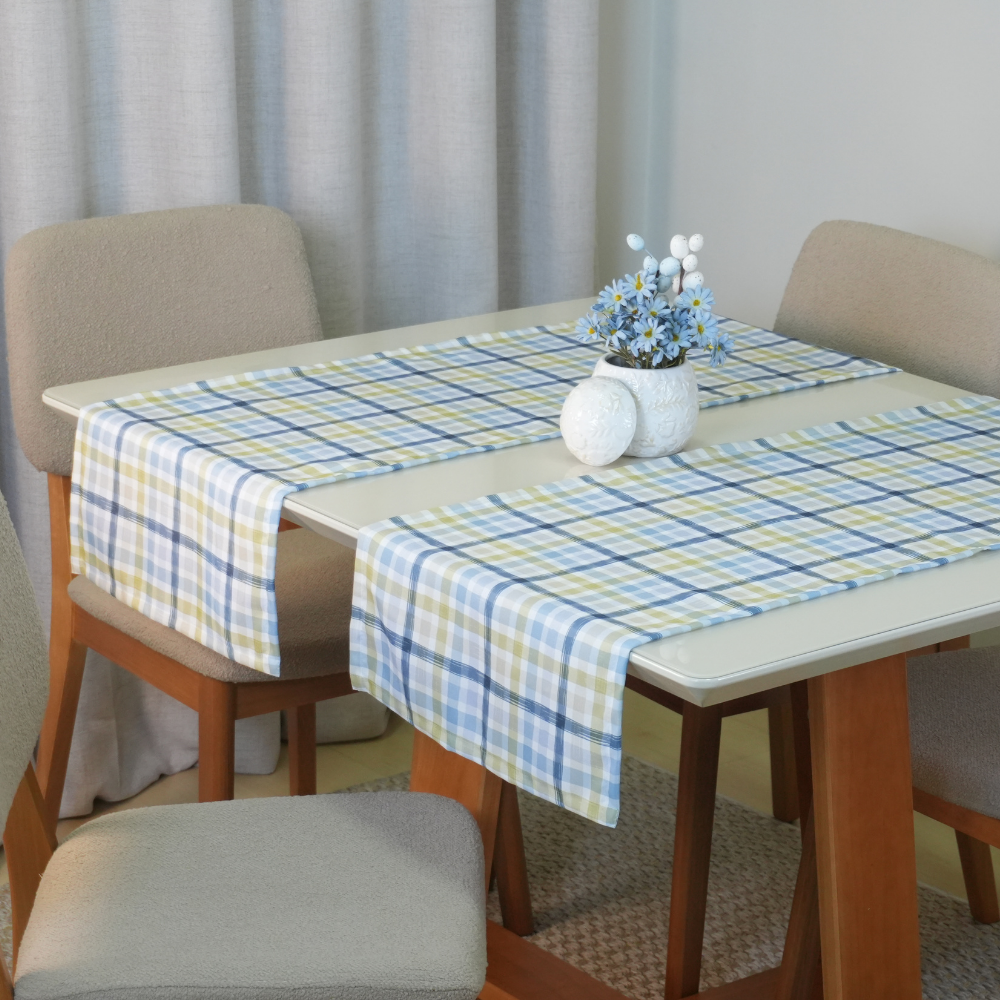 Caminho Trilho de Mesa Páscoa 130x40cm Estampada Digital Tecido Microfibra Estampa 4 Branco