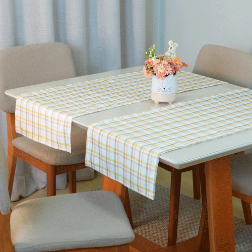 Caminho Trilho de Mesa Páscoa 130x40cm Estampada Digital Tecido Microfibra Estampa 6 Branco