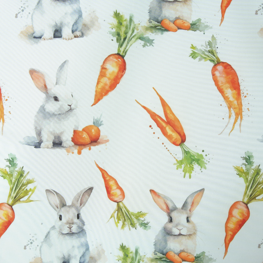 Kit 6 Guardanapos Essence Páscoa 35x35cm Microfibra Estampa Digital Mesa Posta Cenoura - Imagem 10