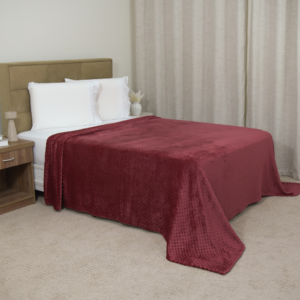 Manta Delicatta Bolinha 220x240cm - 1 Pç, Vermelho - Perfeita para aquecer com estilo e conforto.