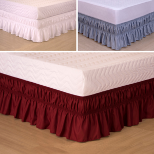 Saia para Cama Box Solteiro, Viúva, Casal Padrão e Queen Elasticada Ajustável