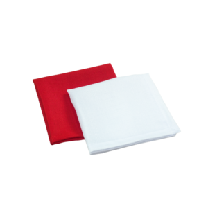 Kit 10 Pçs Guardanapo 10 Lugares Classic Tecido Oxford Maquinetado 43x43cm com Bainha