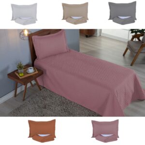 Kit 2 Pçs Cobre Leito Solteiro Comfort Microfibra Matelado Ultrassônico