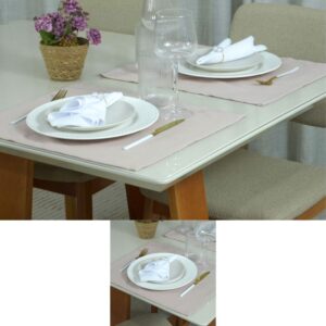 Kit 6 Pçs Mesa Posta Completa 2 Lugares Essence Dia dos Namorados