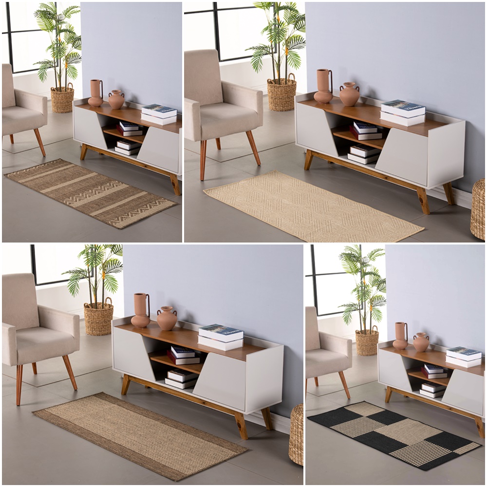Tapete Passadeira Sisal Lancer 80x66cm Antiderrapante - Imagem 5