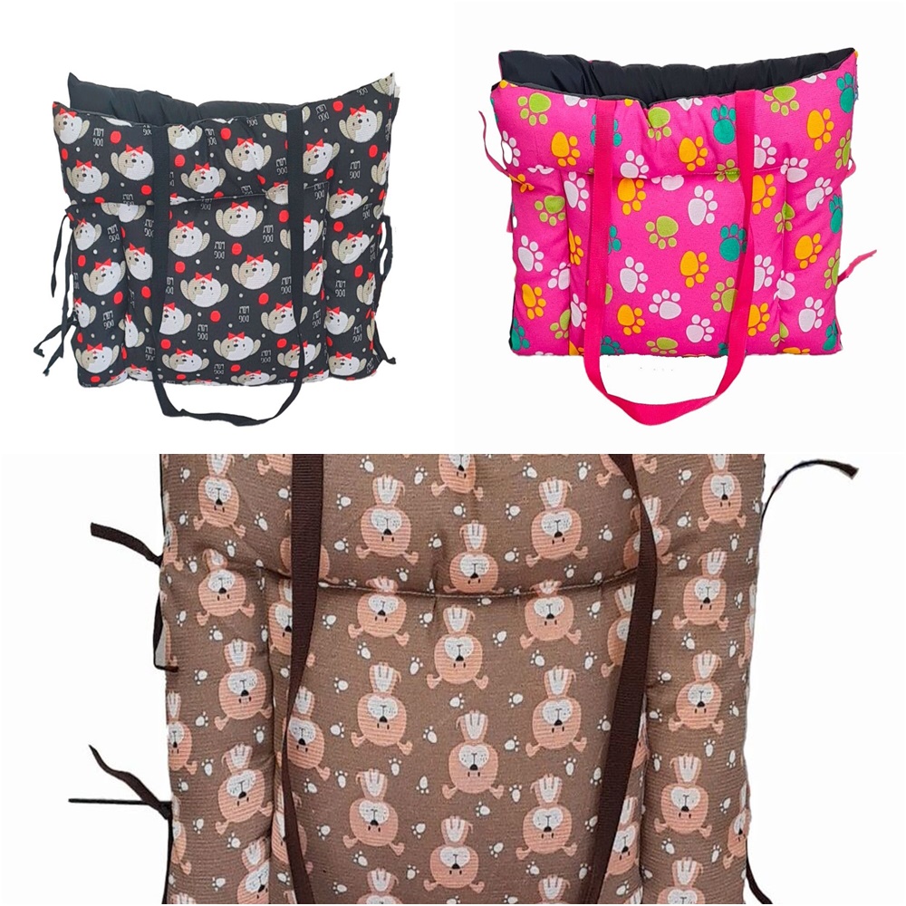 Colchonete e Bolsa 2 em 1 Pet Hanna Pop Pequeno Retangular Impermeável