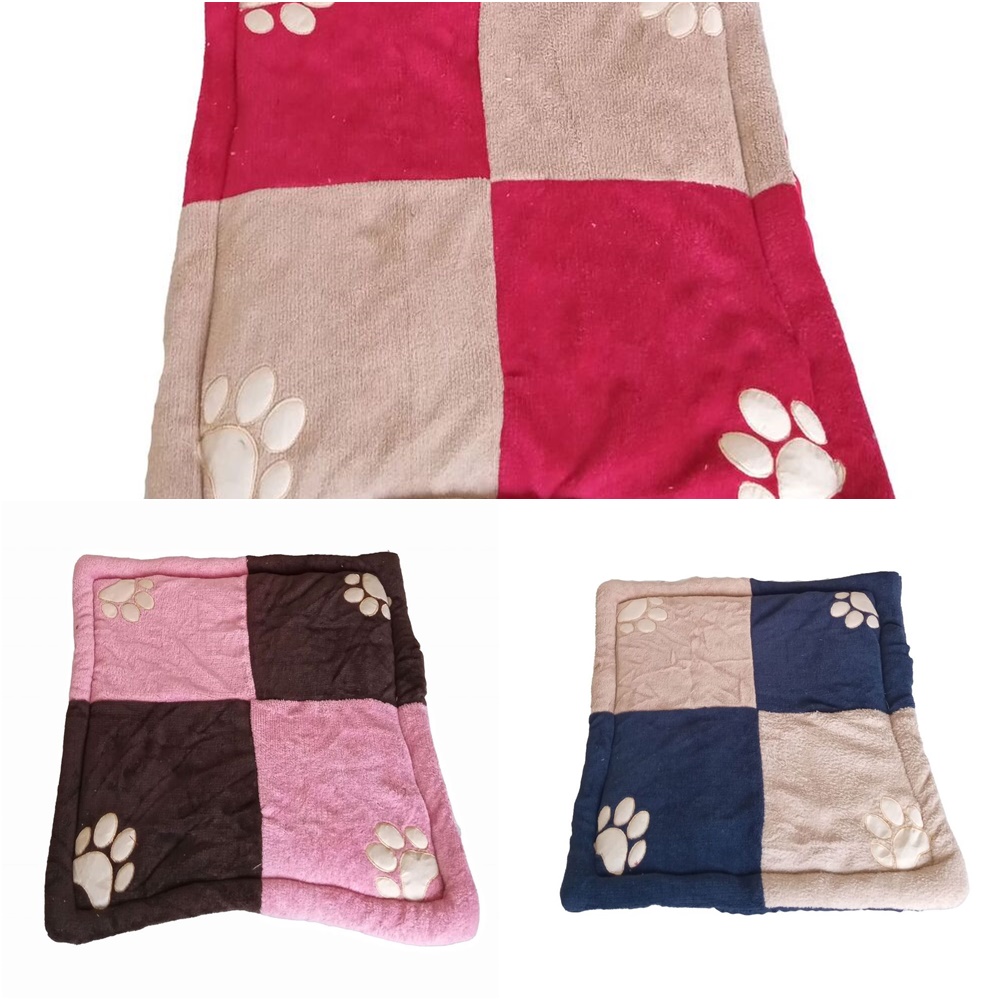 Colchonete Tapete Pet Soft Quadrado Patinhas