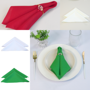 Kit 2 Pçs Guardanapo 2 Lugares Basic 35x35cm Liso Tecido Oxford